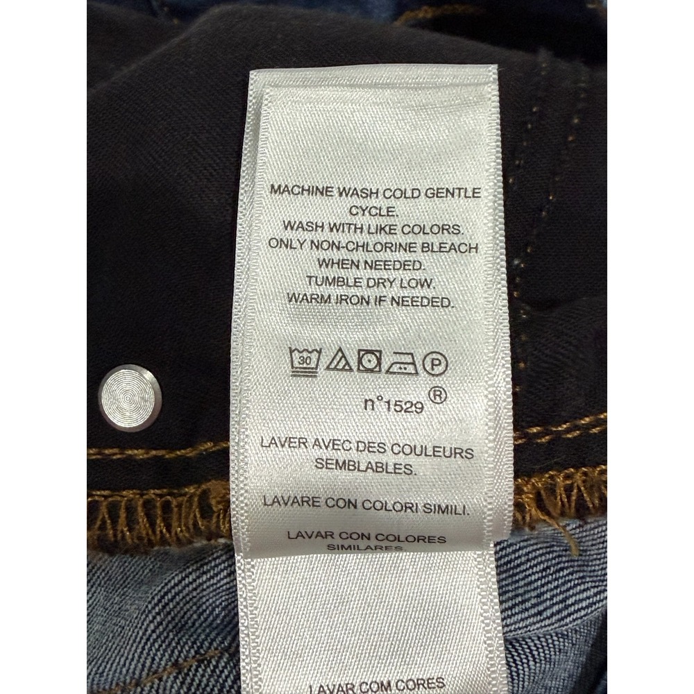 Lauren Ralph Lauren Straight Leg Raw Hem Jeans Dark Wash Blue Womens Size 8 - Picture 11 of 12
